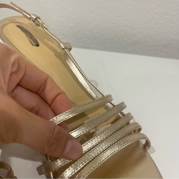 REFORMATION Elsie Slingback Gold Heels Sandals size 9.5 - Picture 16 of 16